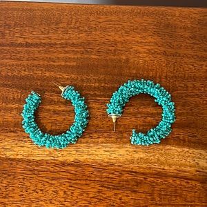 Beaded Hoop Earrings